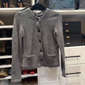 Ralph Lauren Women's Cashmere Herringbone Cardigan Medium